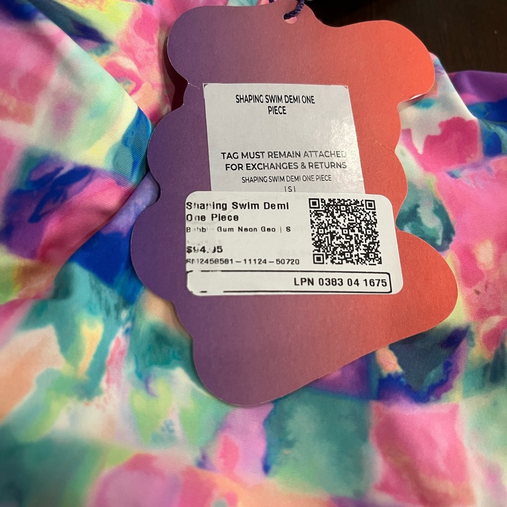 YITTY FABLETICS S Swimsuit Demi Pink Bubble Gum Shaping One Piece Vibrant NWT - Picture 9 of 13